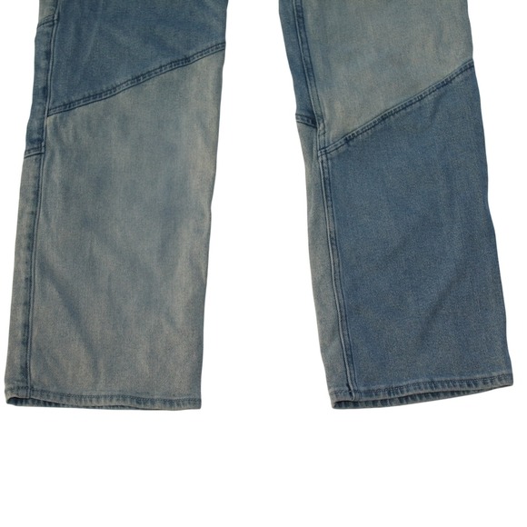 Hollister Ultra High Rise Dad Jean Size 24/31 Colorblock Straight Leg 0R - Picture 3 of 6